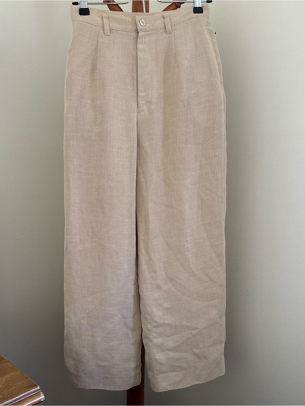 Brahmin Beige Wide-Leg Women's Pants